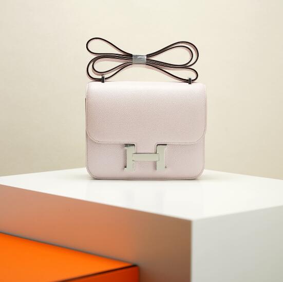 【エルメス HERMES】コンスタンス3 ミニ モーヴペール (09) シェーブル シルバー金具 （100％手縫い）